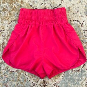 Pink High Waisted Athletic Shorts